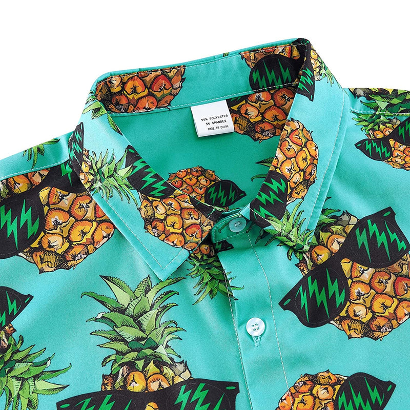 Handsome Sunglasses Pineapple Funny Hawaiian Shirt