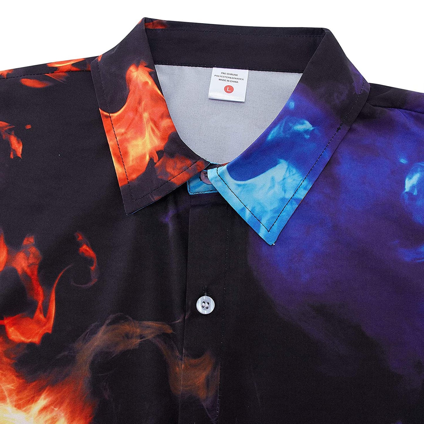 Grappig Hawaiiaans shirt met ijs- en vuurdraak
