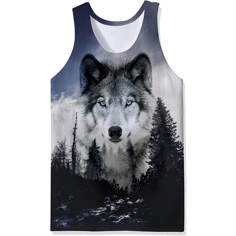 Forest Wolf Funny Tank Top