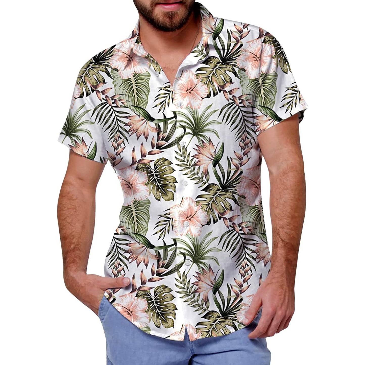 Palmblad Tropisch Grappig Hawaïaans Shirt
