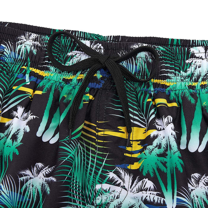 Tropical Leaf Tree Funny Swim Trunks