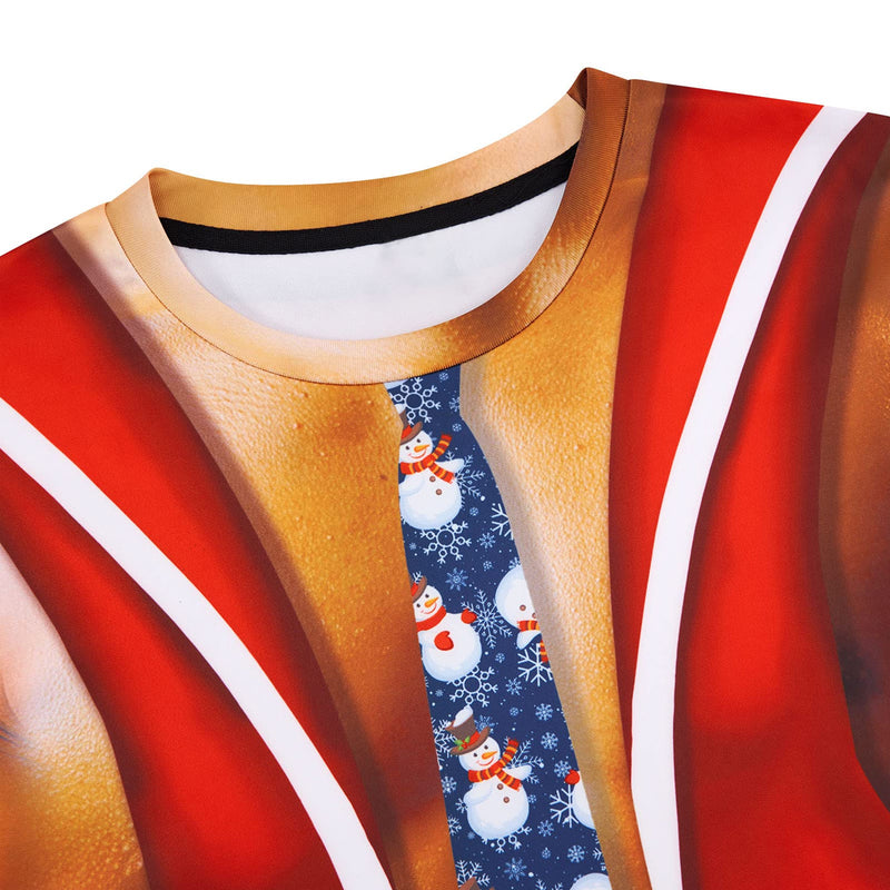 Tie Muscle Man Ugly Christmas Sweater