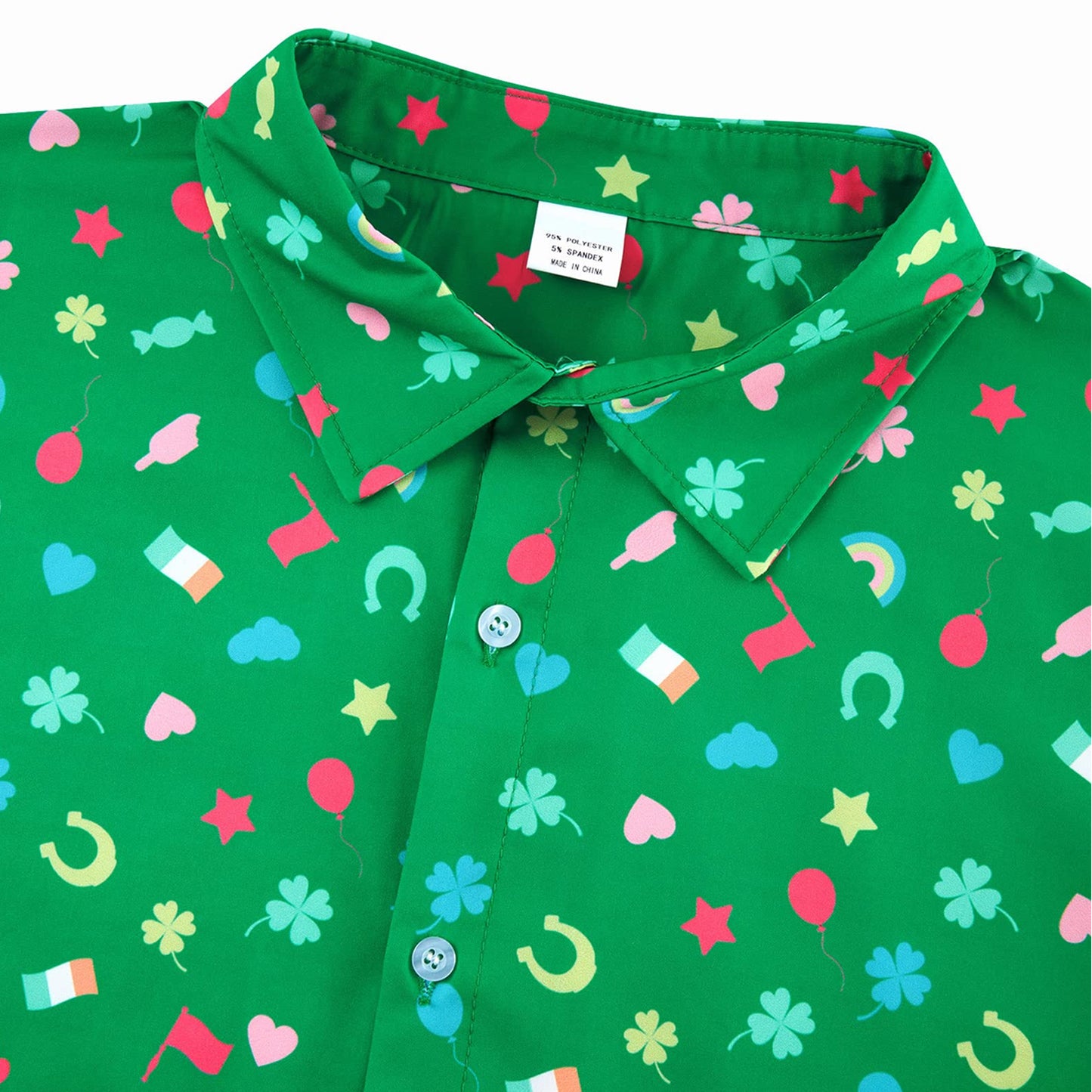 St Patrick's Day Green Funny Hawaiian Shirt