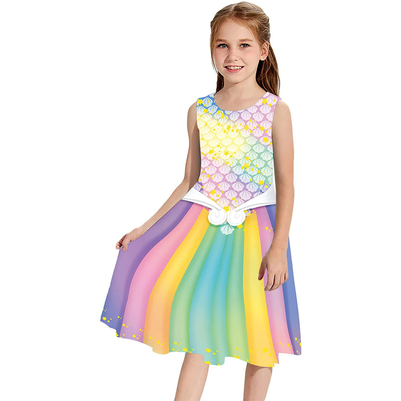 Rainbow Funny Girl Dress