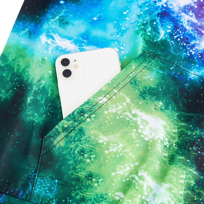 Blue & Green Galaxy Funny Hoodie