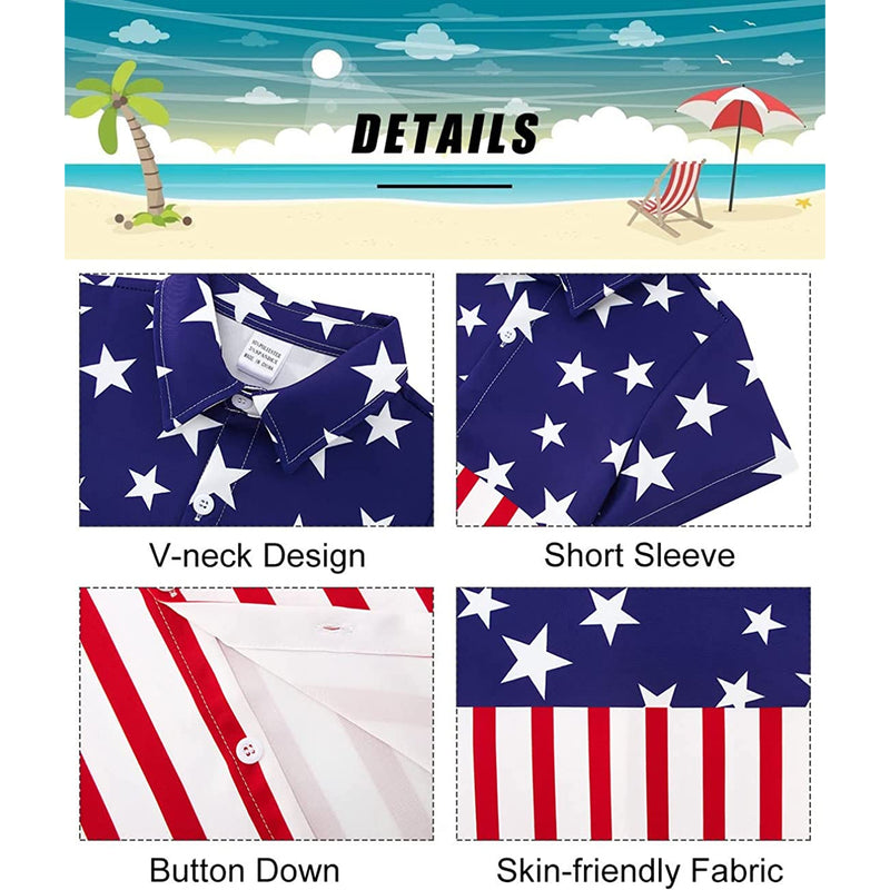 American Flag Funny Toddler Hawaiian Shirt