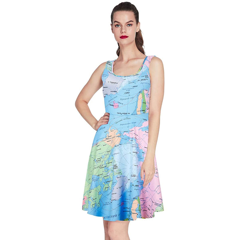 Map Funny Dress for Women
