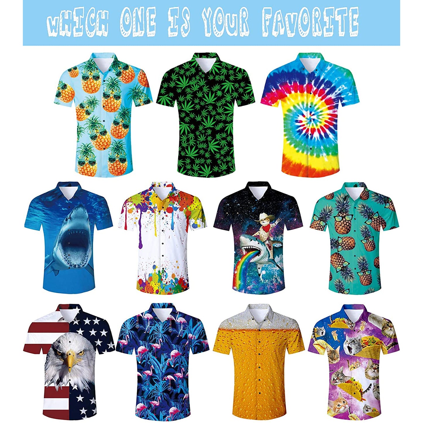 Regenbogen-Whirlpool-lustiges Hawaii-Shirt