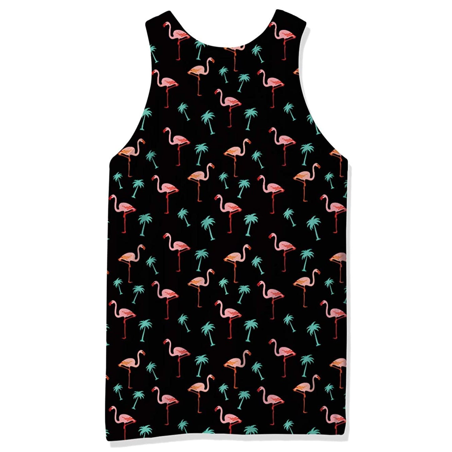 Lustiges Flamingo-Palmen-Tanktop