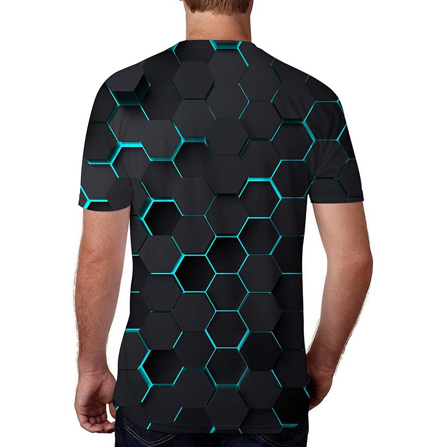 Honingraatblauw grappig T-shirt