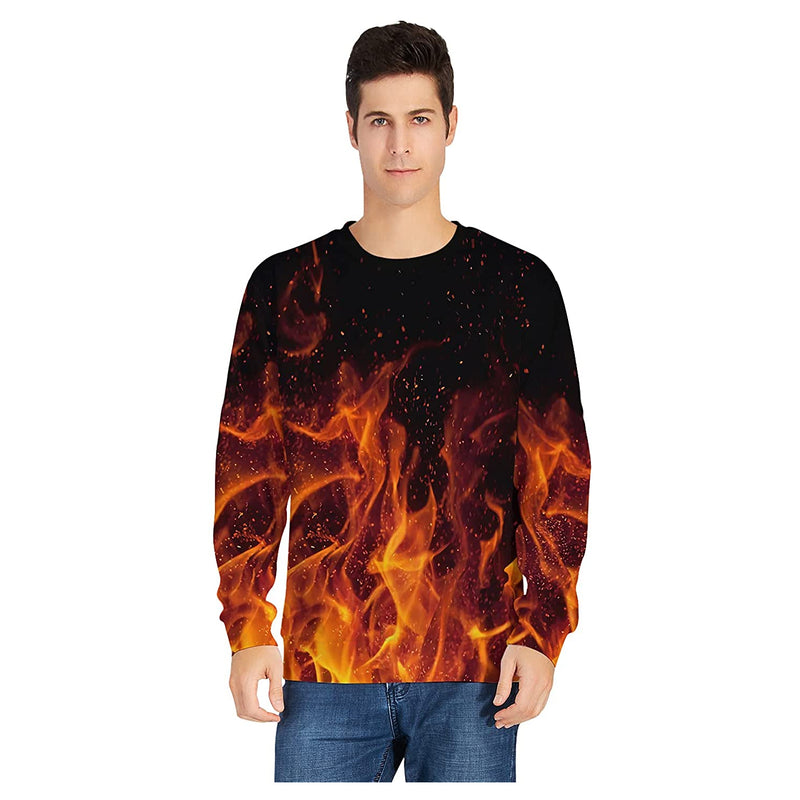 Black Flame Ugly Christmas Sweater