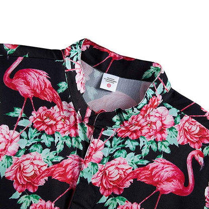 Rosa Flamingo Strampler für Männer