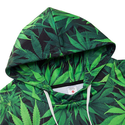 Groene wiet grappige hoodie