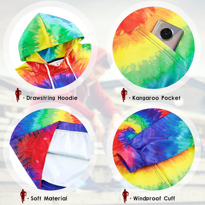 Kleurrijke Swirl Grappige Hoodie