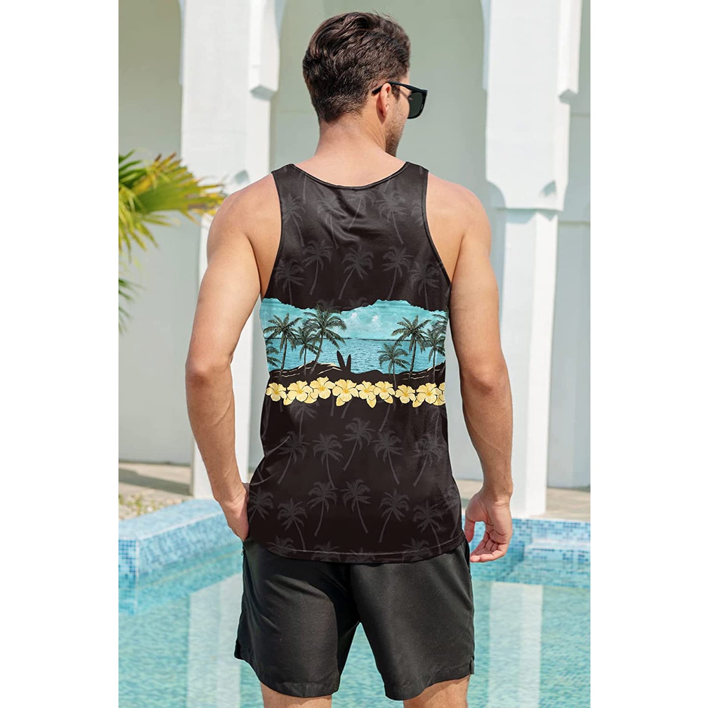 Palmboom Bloemen Grappig Tank Topje