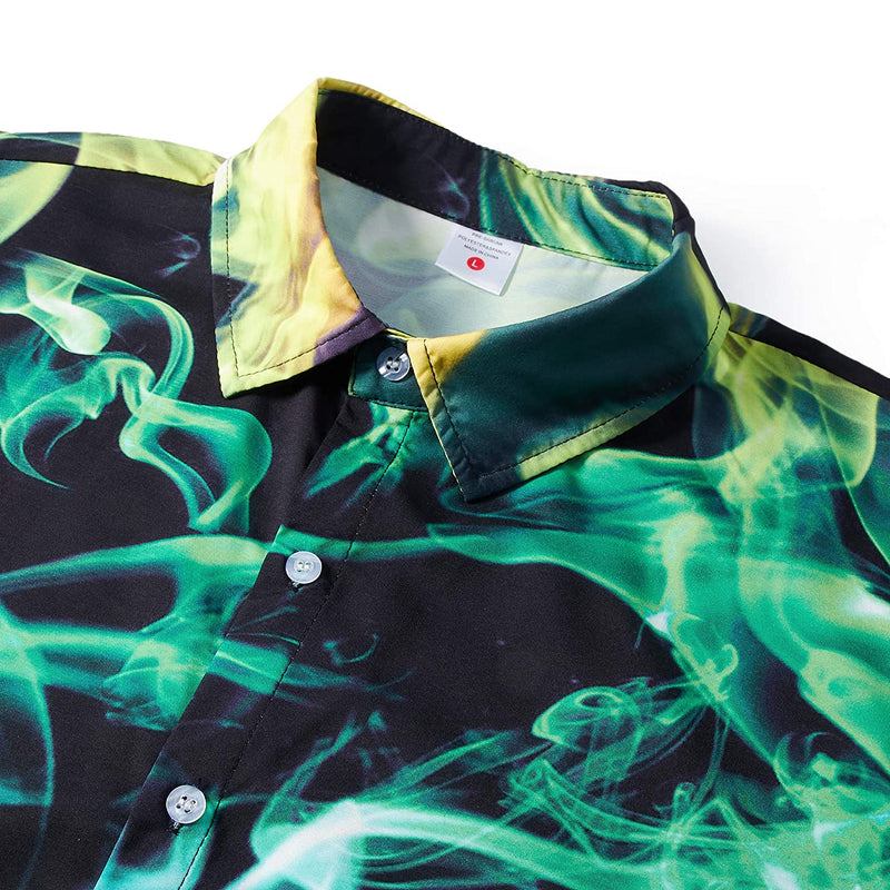 Colorful Smoke Funny Hawaiian Shirt