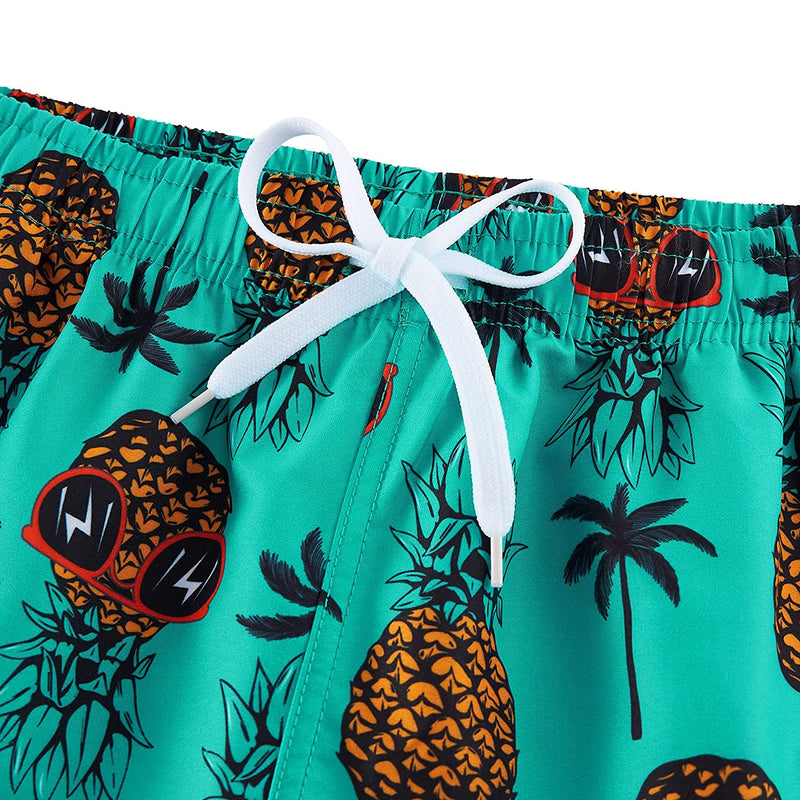 Cool Palm Tree Pineapple Funny Board Shorts for Women