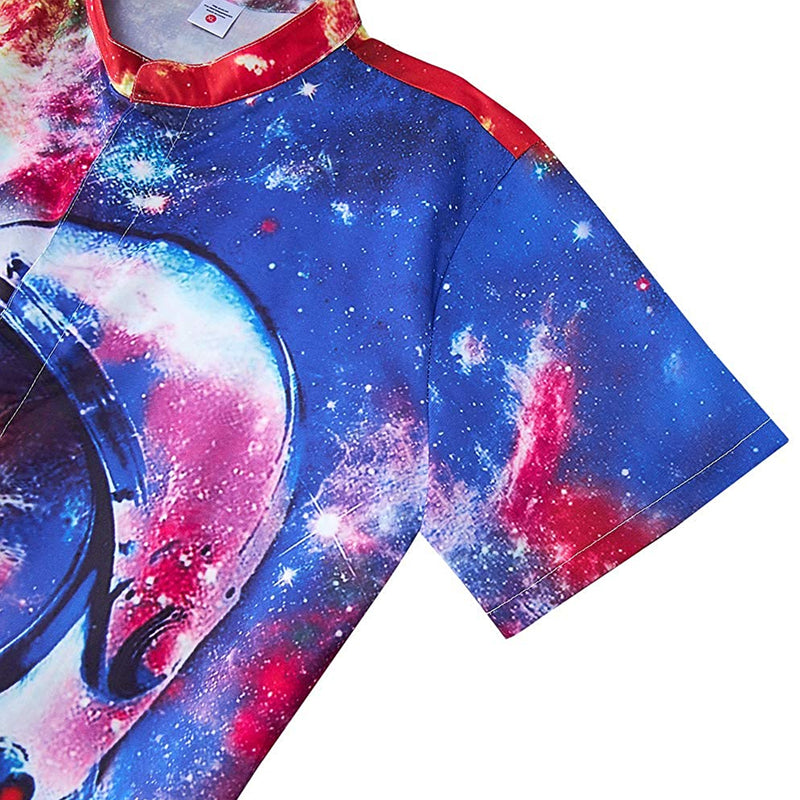 Space Astronaut Cat Men Romper