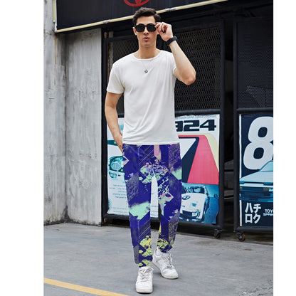 Navy Painting Funny Sweatpants