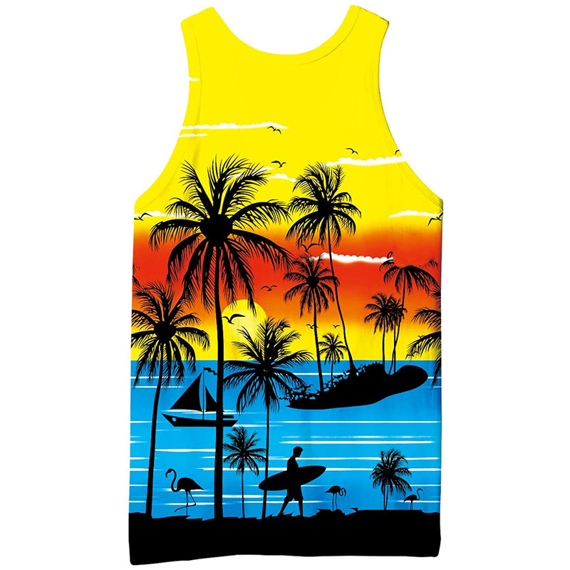 Tropical Hawaii Funny Tank Top