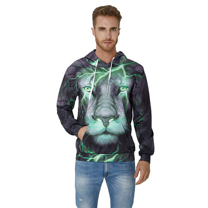 Groene Leeuw Grappige Hoodie
