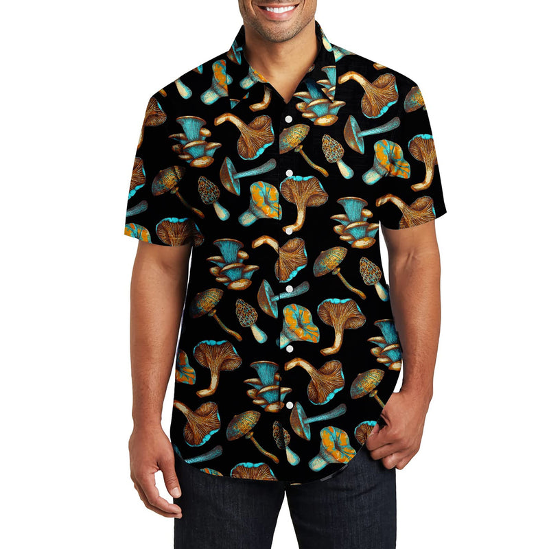 Lustiges Hawaiihemd mit Pilzmotiv