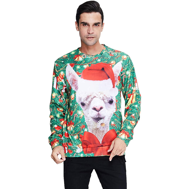 Funny Llama Ugly Christmas Sweater