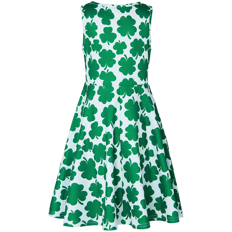 St. Patrick's Day Shamrock Grappig Meisjesjurkje