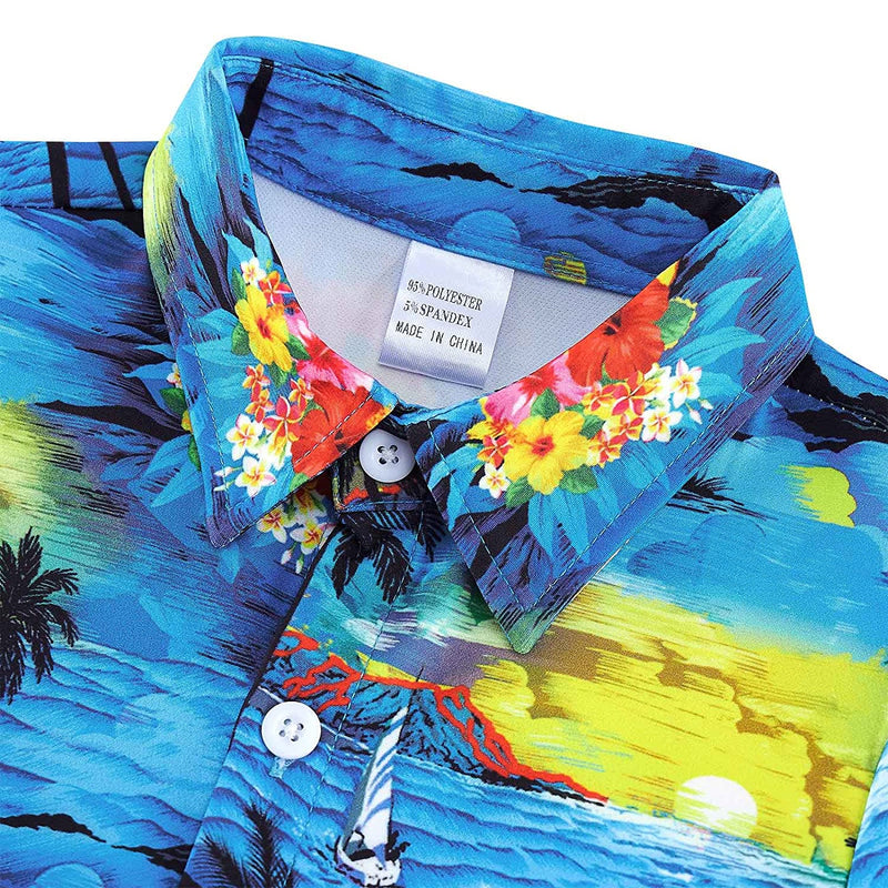 Paint Palm Tree Island Funny Toddler Hawaiian Shirt