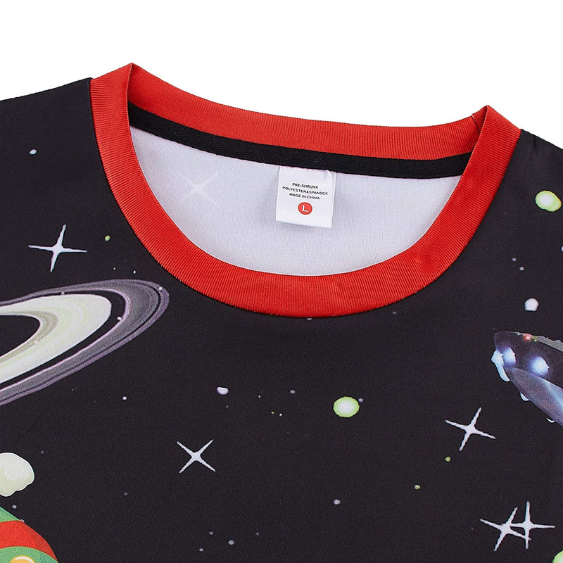 Space Pizza Cats Ugly Christmas Sweater