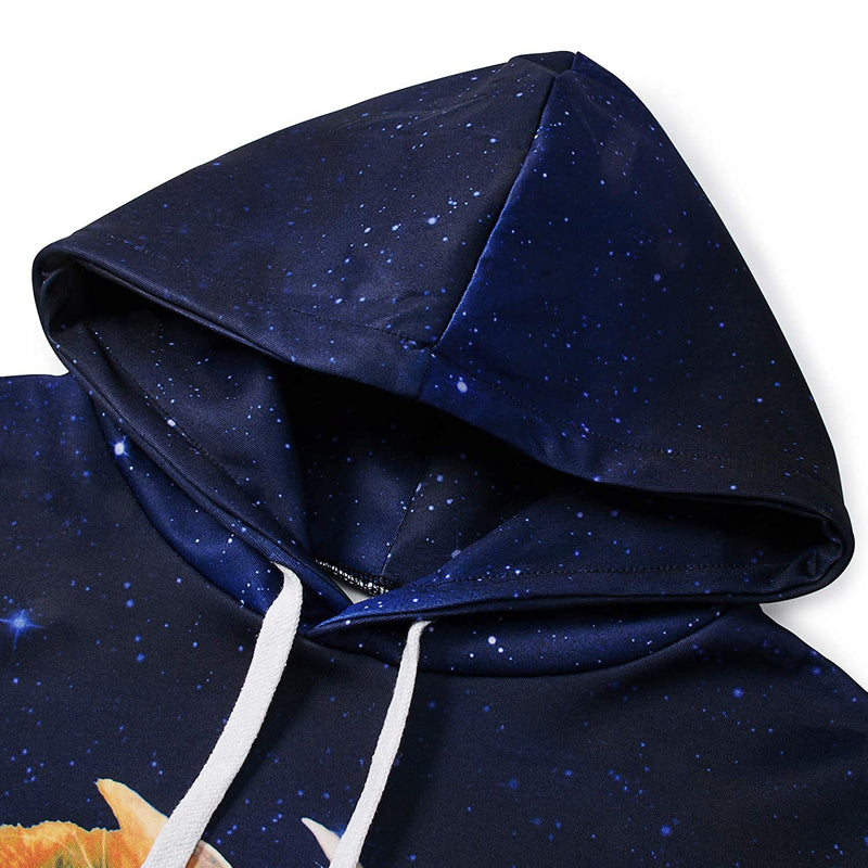 Space Romantic Cat Funny Hoodie