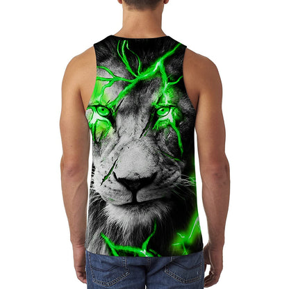 Green Lion Funny Tank Top