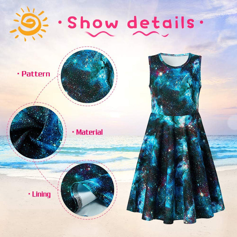 Blue Galaxy Funny Girl Dress