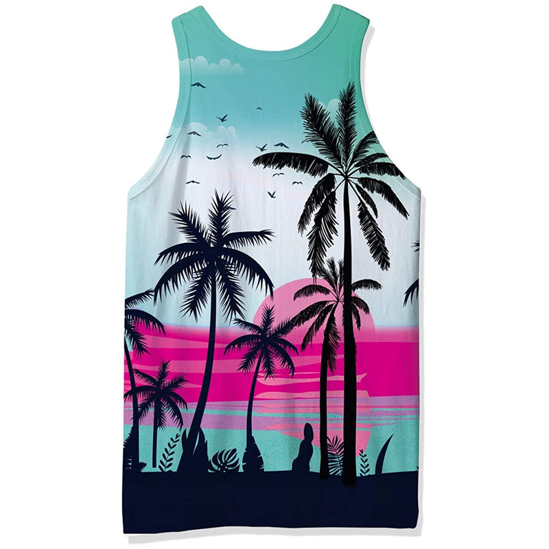 Coconut Tree Funny Tank Top