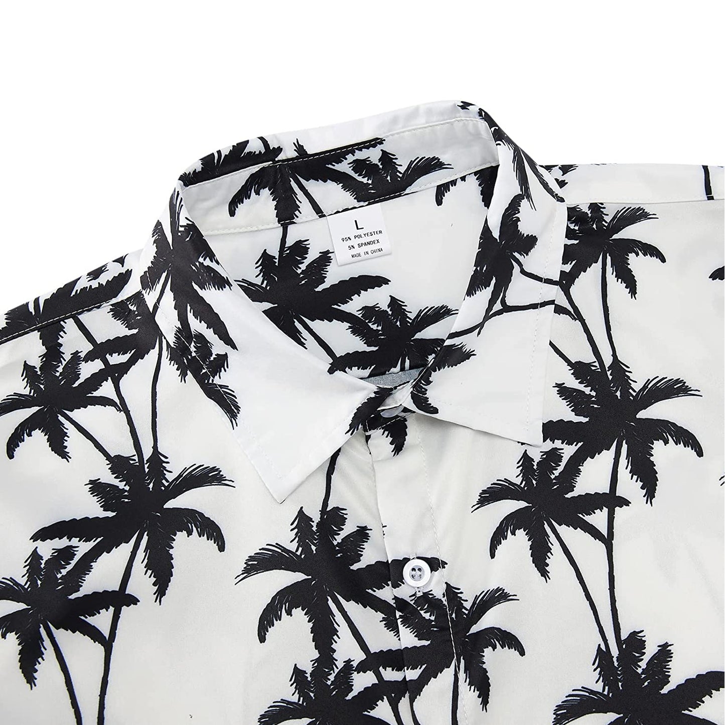 Wit Palmboom Grappig Knoop Shirt
