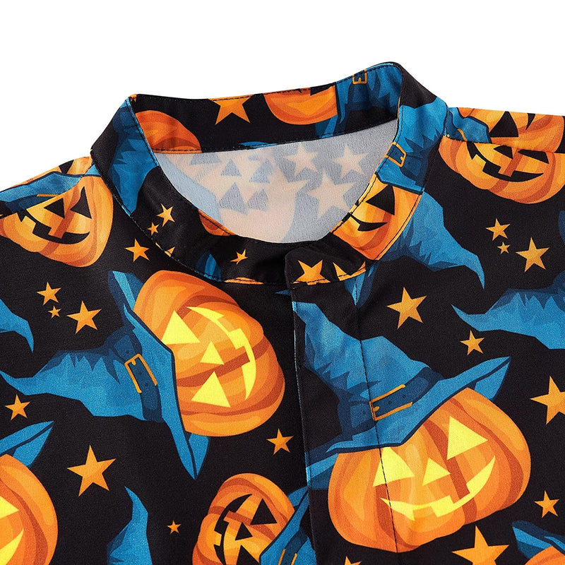 Halloween Pumpkin Men Romper