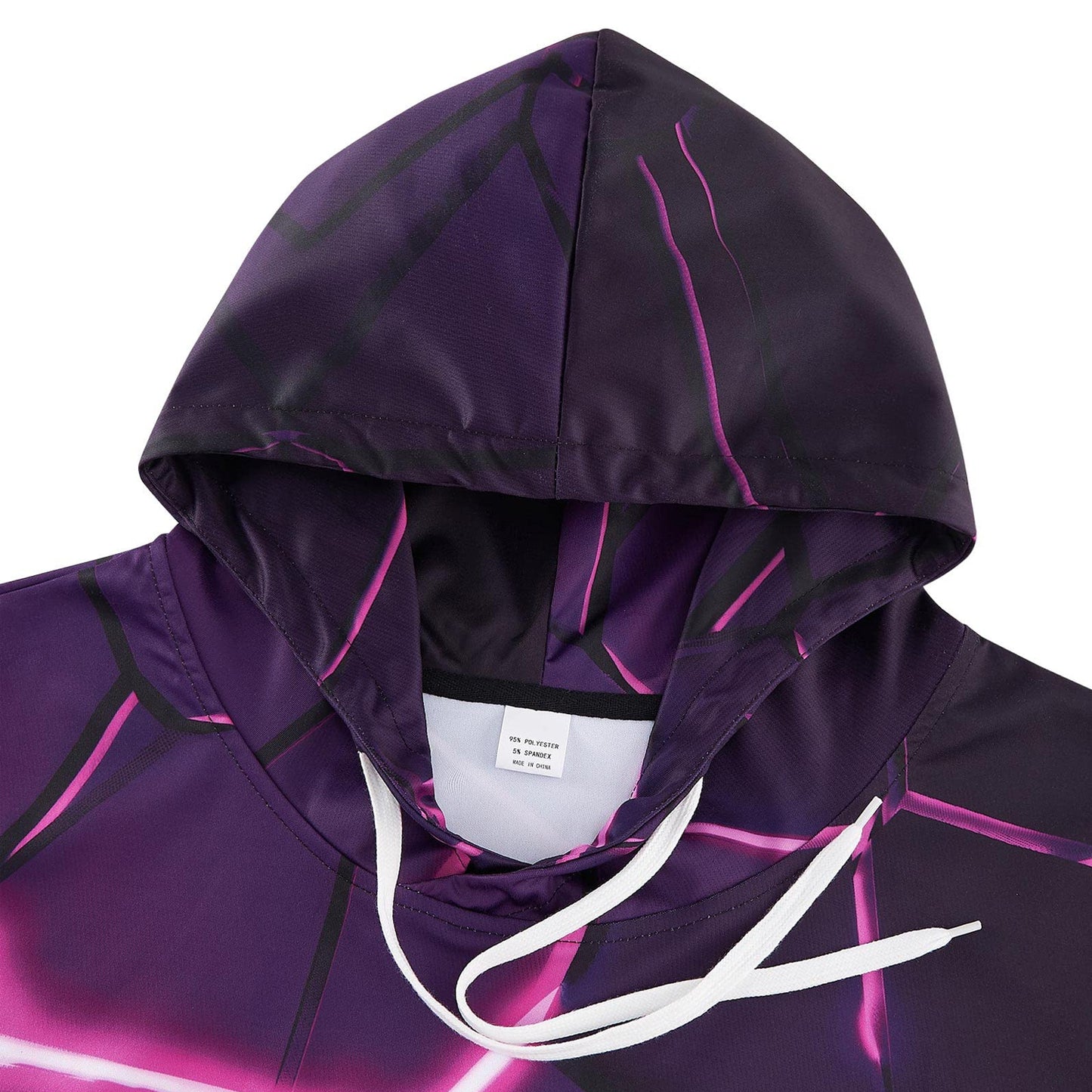 Paarse Crack Fissure Grappige Hoodie