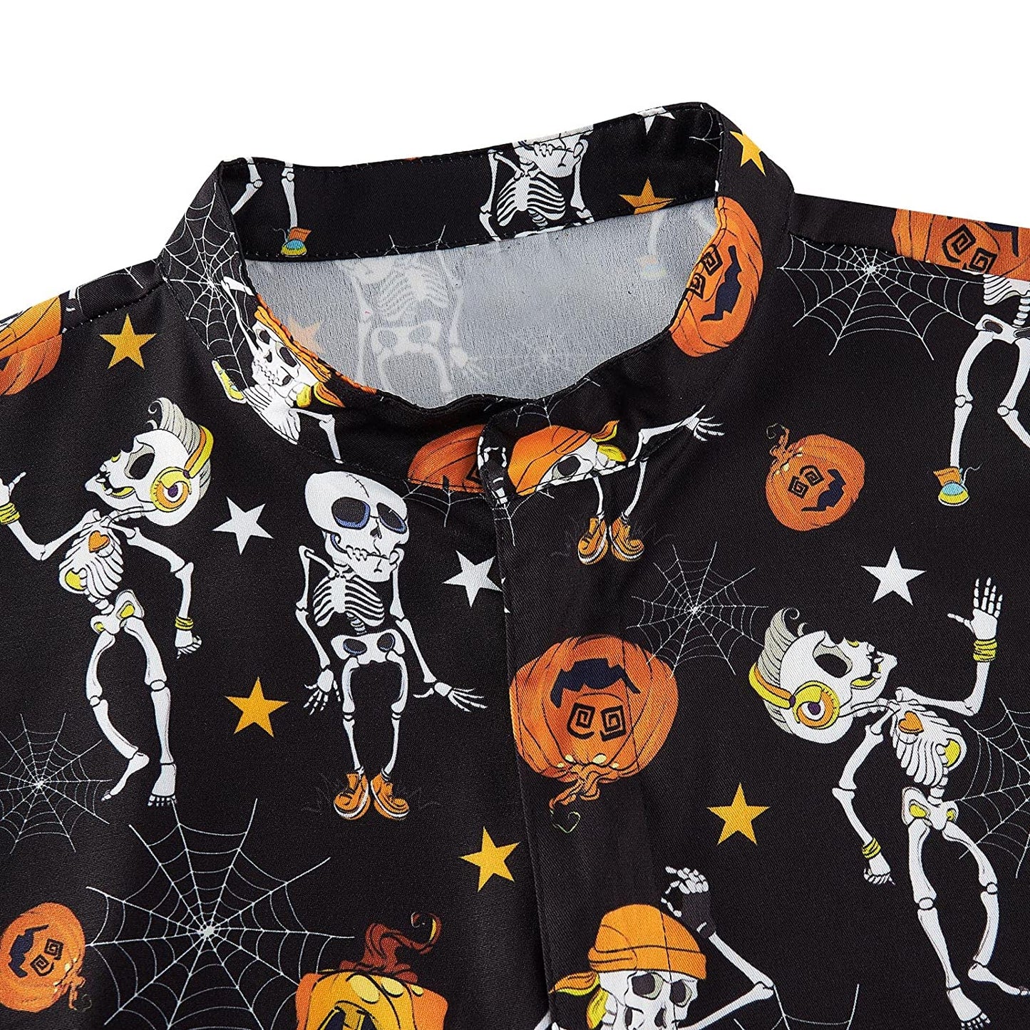 Halloween Skeleton Pumpkin Men Romper