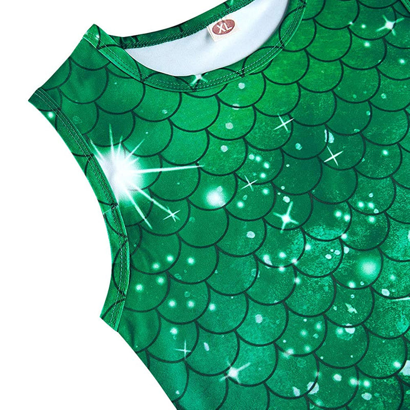 Green Mermaid Funny Girl Dress