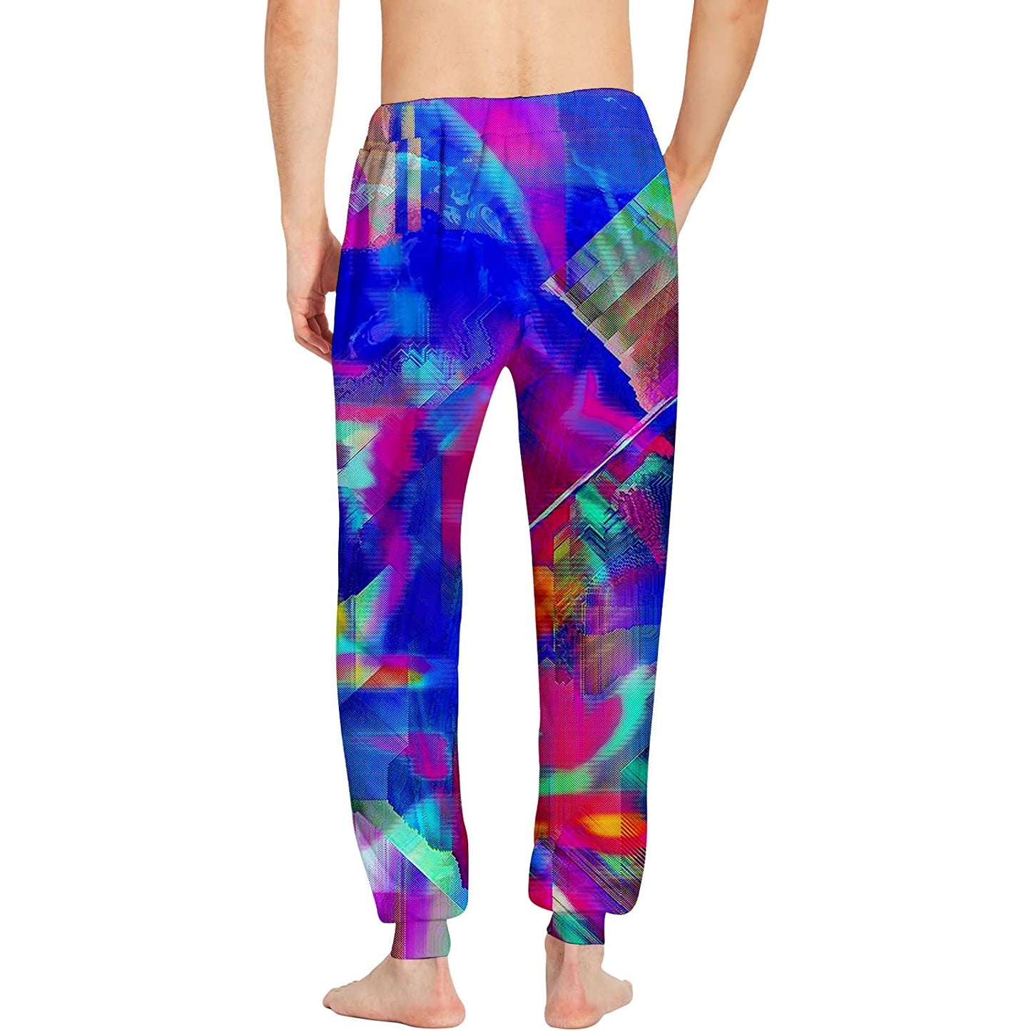 Lustige Jogginghosen mit farbenfrohen Graffiti-Motiven