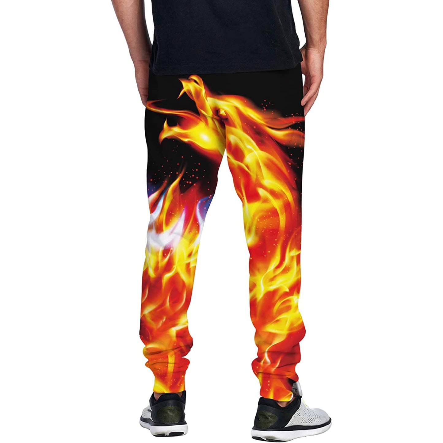 Lustige Jogginghose mit Feuerdrachen-Motiv