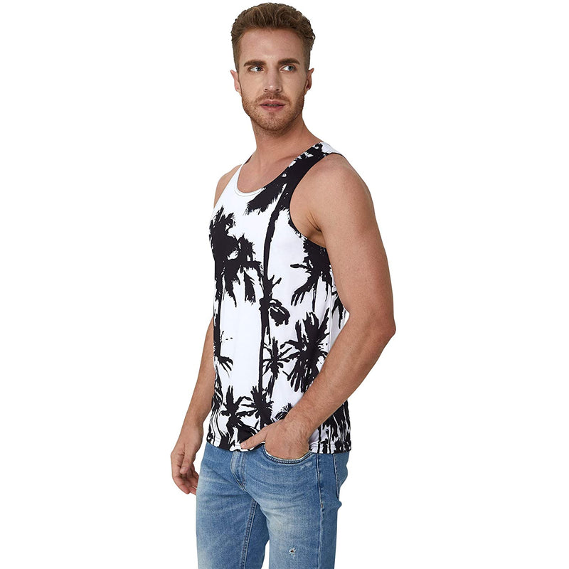 Palm Tree White Funny Tank Top