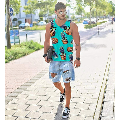 Sunglasses Pineapple Funny Tank Top