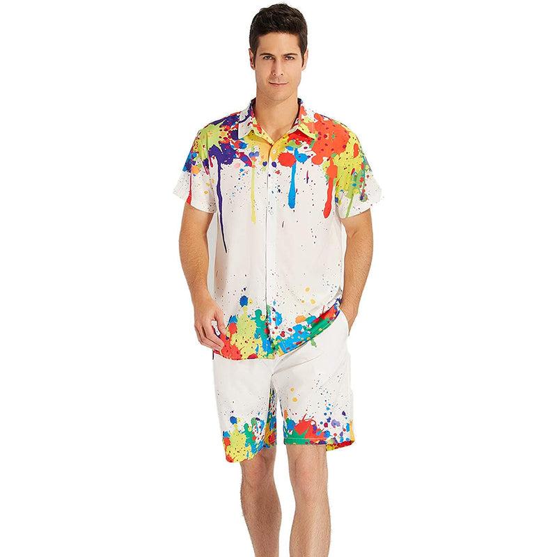 Paint Splatter Funny Hawaiian Shirt