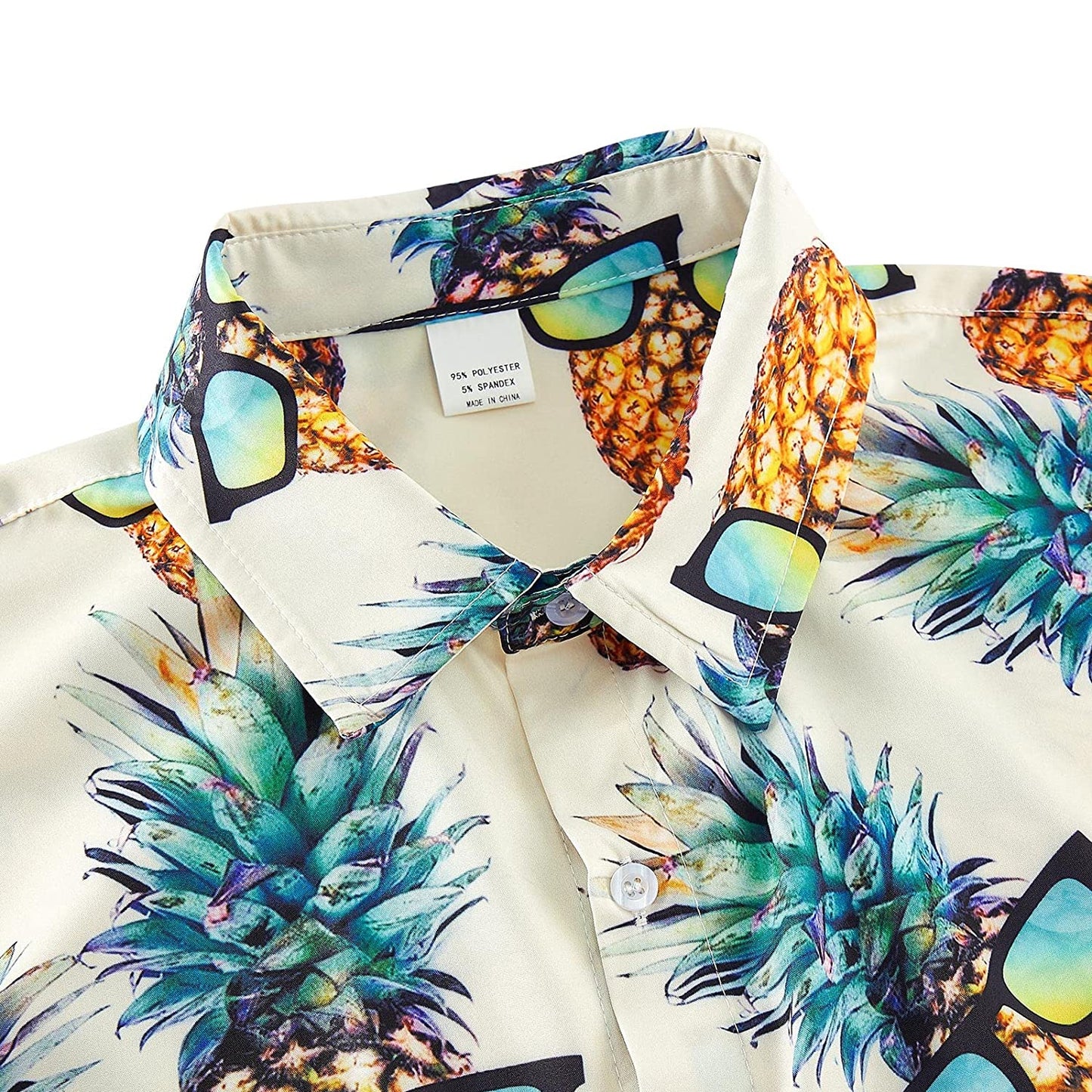 Sunglasses Pineapple Yellow Funny Hawaiian Shirt