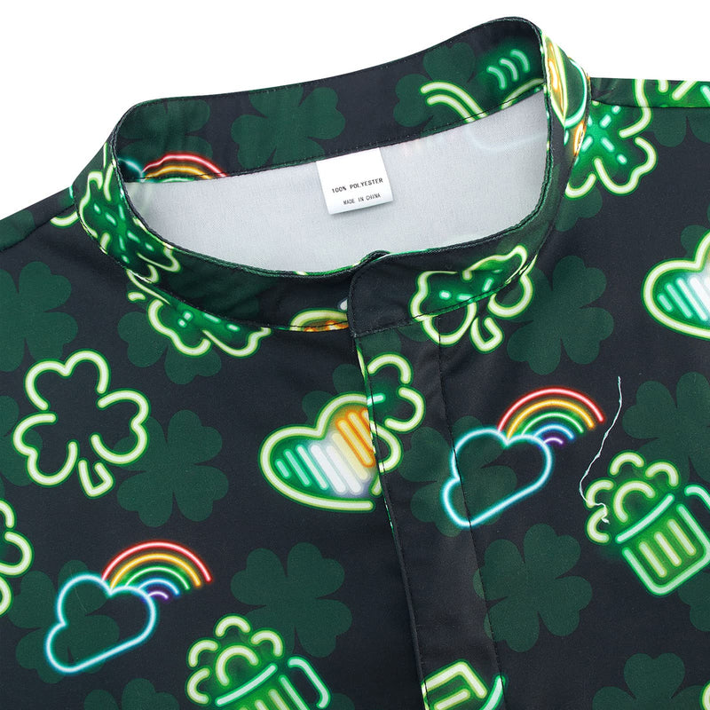 St. Patrick's Day Clover Male Romper