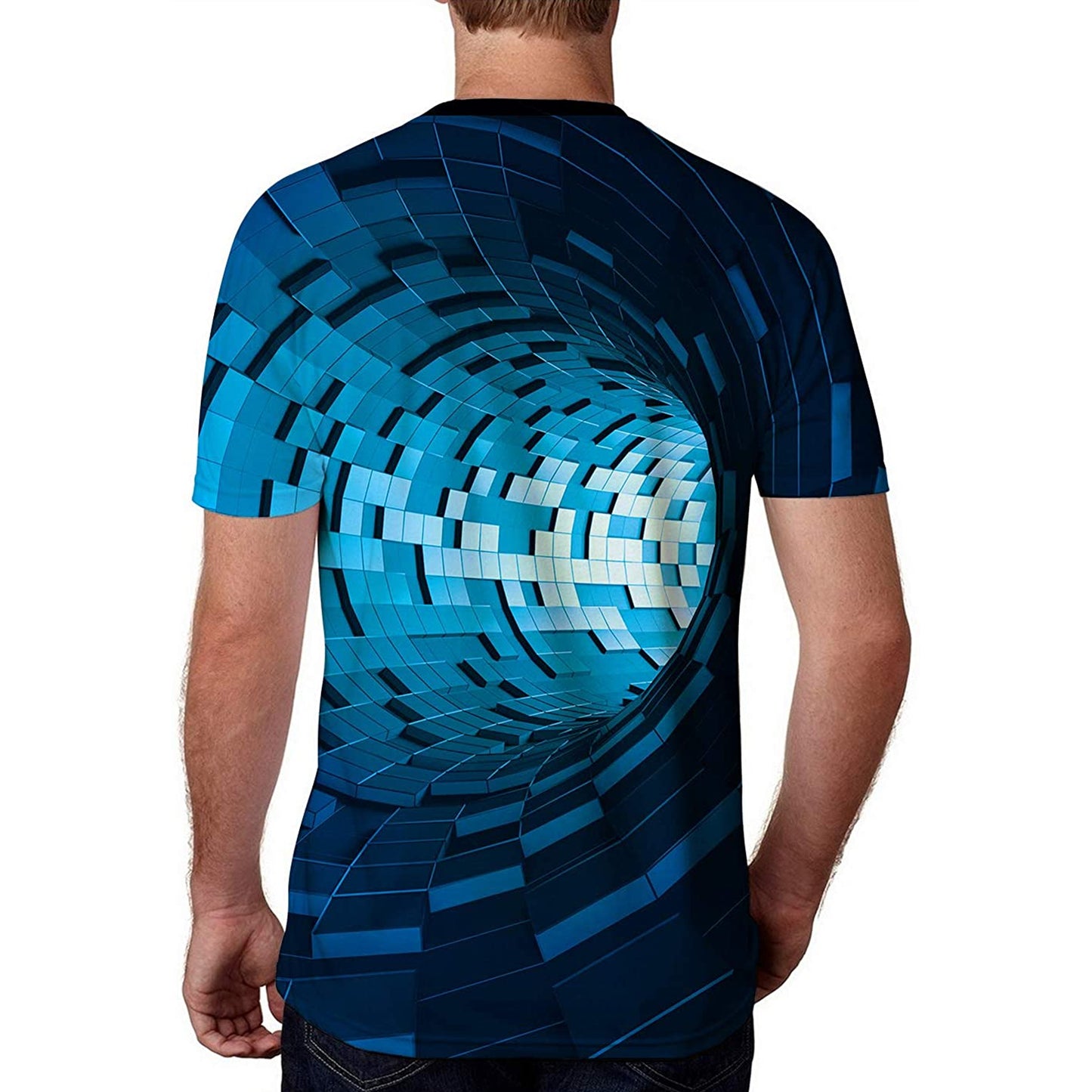 Diepblauwe Tijdtunnel Grappig T-shirt