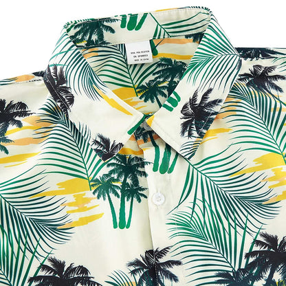 Palmboomblad Grappig Hawaiiaans Shirt