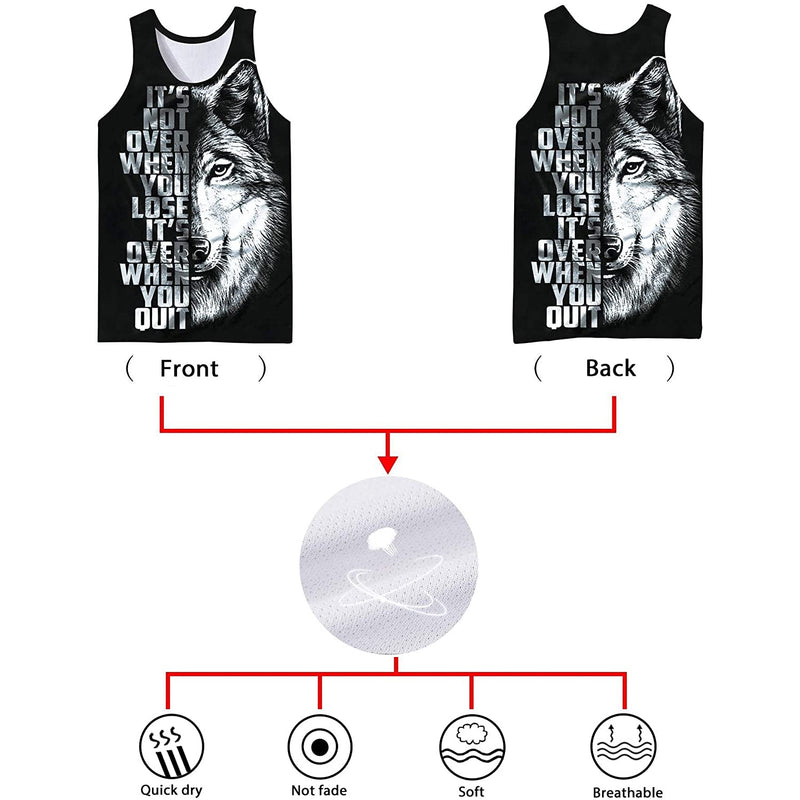 Wolf Funny Tank Top