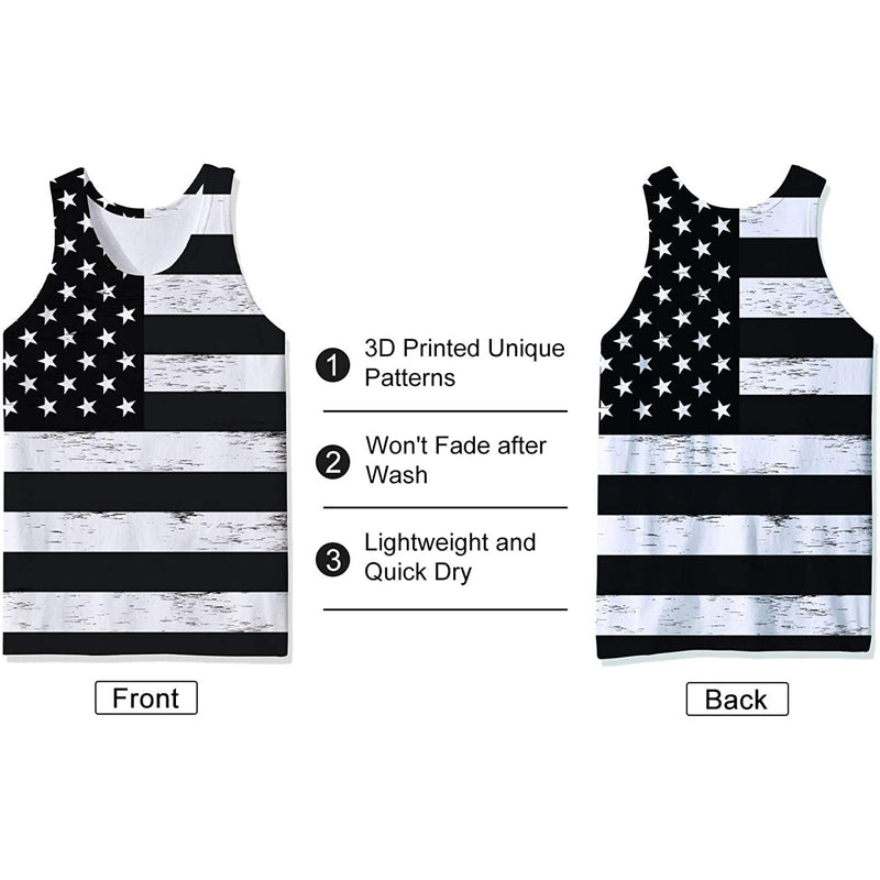 White American Flag Funny Tank Top